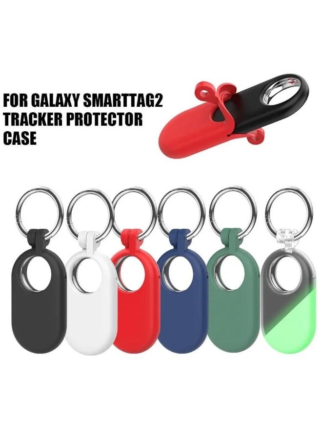 فكرة غطاء Fekra لـ Samsung Galaxy SmartTag 2 (2023) جراب واقي من السيليكون لمحدد المواقع Galaxy Smart Tag 2 غطاء واقي مضاد للضياع - Image 5
